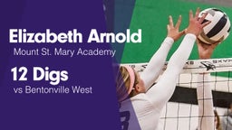 12 Digs vs Bentonville West 