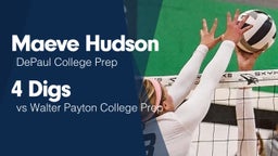 4 Digs vs Walter Payton College Prep