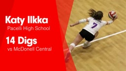 14 Digs vs McDonell Central 
