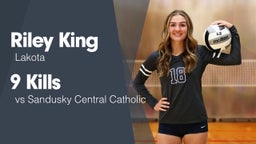 9 Kills vs Sandusky Central Catholic