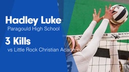 3 Kills vs Little Rock Christian Academy 