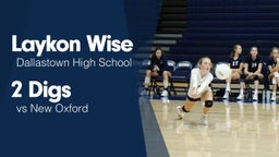 2 Digs vs New Oxford 
