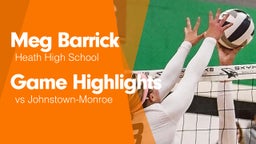 Game Highlights vs Johnstown-Monroe 