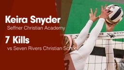 7 Kills vs Seven Rivers Christian School