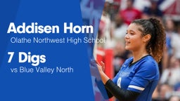 7 Digs vs Blue Valley North 
