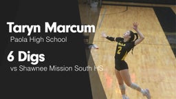 6 Digs vs Shawnee Mission South HS