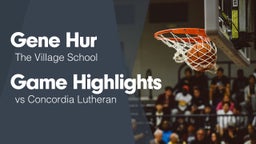 Game Highlights vs Concordia Lutheran 
