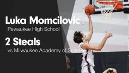 2 Steals vs Milwaukee Academy of Science 