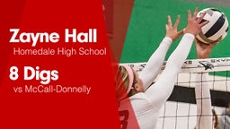 8 Digs vs McCall-Donnelly