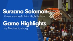 Game Highlights vs Mechanicsburg 