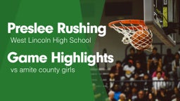 Game Highlights vs amite county girls