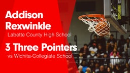 3 Three Pointers vs Wichita-Collegiate School 
