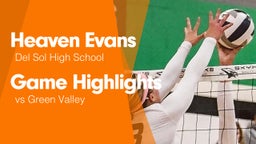 Game Highlights vs Green Valley 