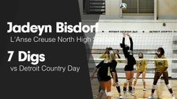 7 Digs vs Detroit Country Day 