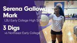 3 Digs vs Northeast Early College 