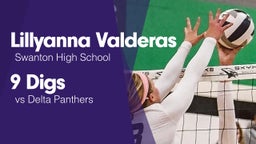 9 Digs vs Delta Panthers