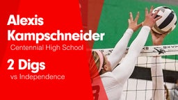 2 Digs vs Independence 