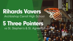 5 Three Pointers vs St. Stephen's & St. Agnes School