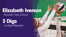 3 Digs vs West Marshall 