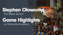 Game Highlights vs Clarksville Academy