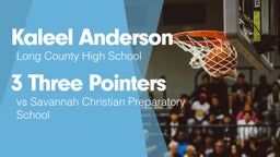 3 Three Pointers vs Savannah Christian Preparatory School