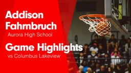 Game Highlights vs Columbus Lakeview 