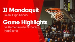 Game Highlights vs Kamehameha Schools - Kapalama