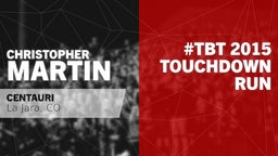 #TBT 2015:  Touchdown Run vs Monte Vista 