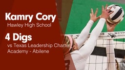 4 Digs vs Texas Leadership Charter Academy - Abilene