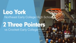 2 Three Pointers vs Crockett Early College 