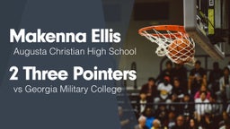 2 Three Pointers vs Georgia Military College 