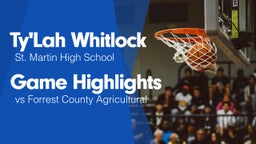 Game Highlights vs Forrest County Agricultural 