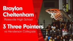 3 Three Pointers vs Henderson Collegiate