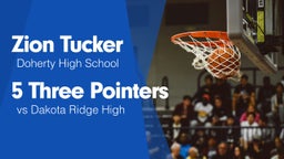 5 Three Pointers vs Dakota Ridge High