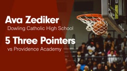5 Three Pointers vs Providence Academy