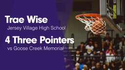 4 Three Pointers vs Goose Creek Memorial 
