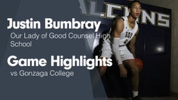 Game Highlights vs Gonzaga College 