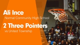 2 Three Pointers vs United Township