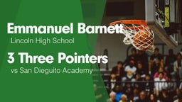 3 Three Pointers vs San Dieguito Academy
