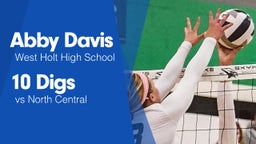 10 Digs vs North Central 