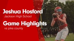 Game Highlights vs pike county