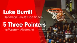 5 Three Pointers vs Western Albemarle 