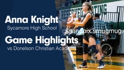 Game Highlights vs Donelson Christian Academy 