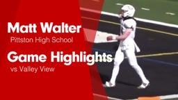 Game Highlights vs Valley View 