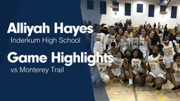 Game Highlights vs Monterey Trail 