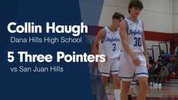 5 Three Pointers vs San Juan Hills