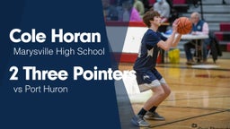 2 Three Pointers vs Port Huron 