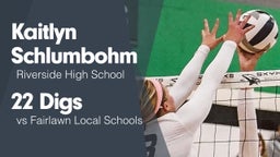22 Digs vs Fairlawn Local Schools