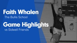 Game Highlights vs Sidwell Friends 