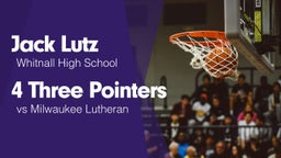 4 Three Pointers vs Milwaukee Lutheran 